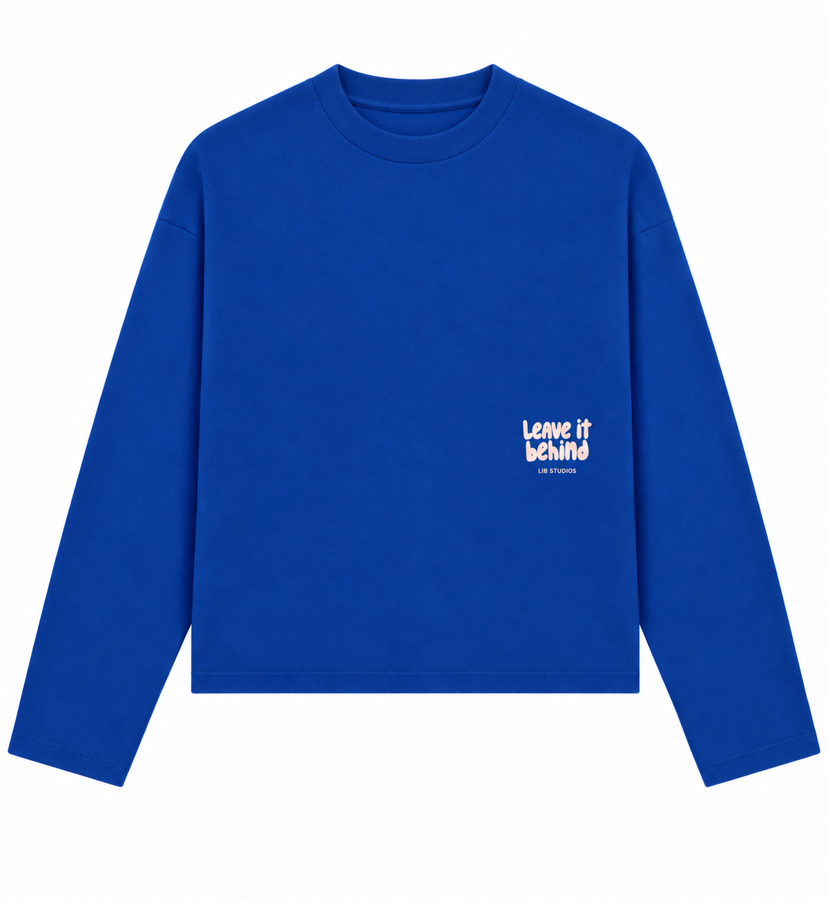 Dance First, Think Later Longsleeve – Kobaltblauw