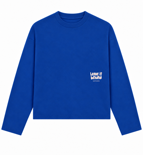 Dance First, Think Later Longsleeve – Kobaltblauw