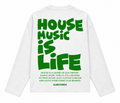 House Music Is Life Longsleeve – Groen