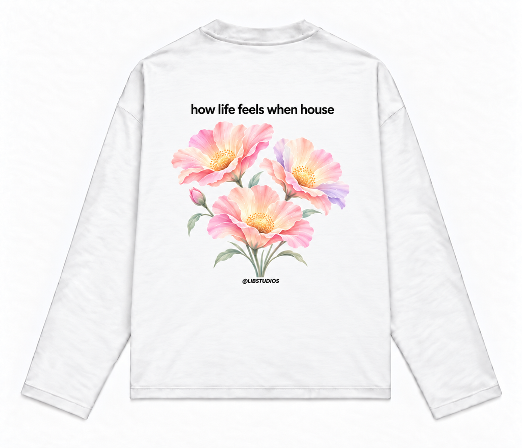 How Life Feels Longsleeve – Wit
