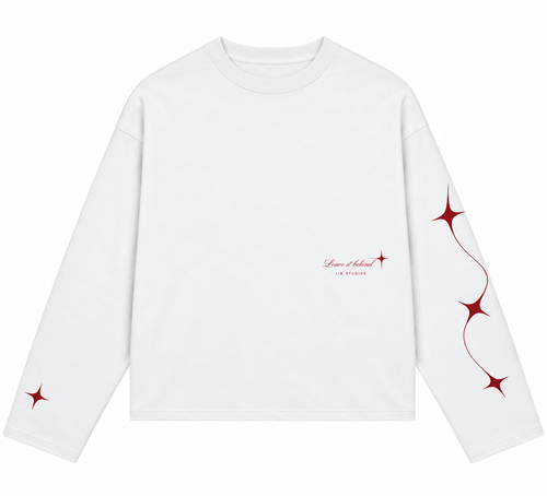 Follow Your Mind Longsleeve – Wit/Bordeaux