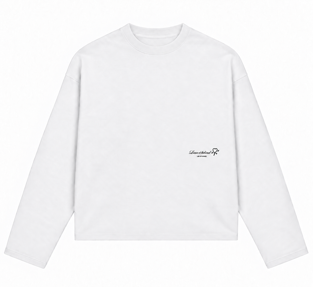 Hot Girls Love House Music Longsleeve – Wit/Zwart