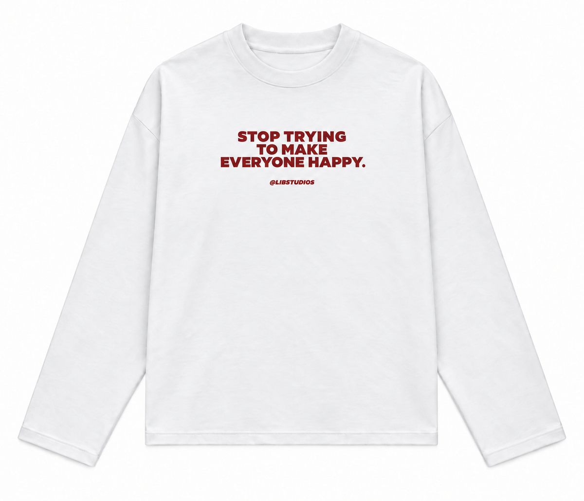 You’re Not House Music Longsleeve – Bordeaux