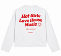 Hot Girls Love House Music Longsleeve – Rood