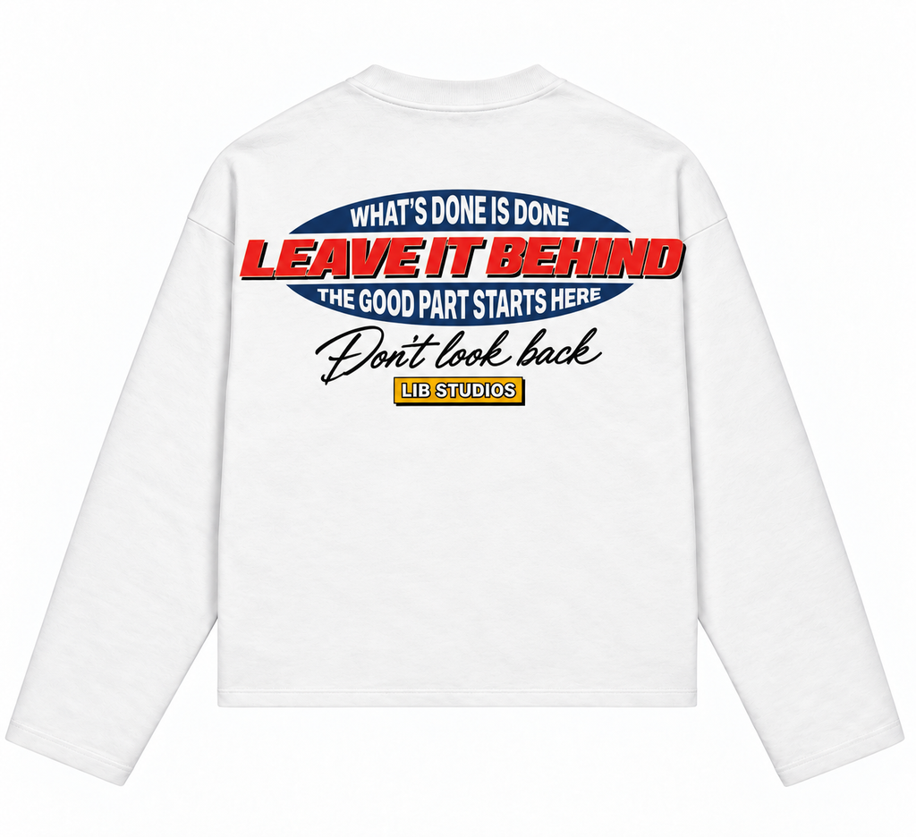 Leave It Behind Racing Longsleeve – Wit