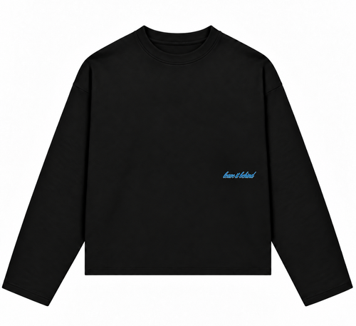 Give Thanks Longsleeve – Zwart/Blauw