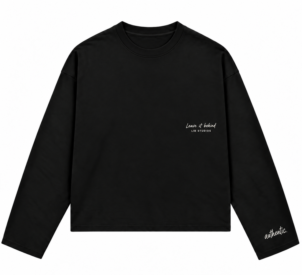 Authenticity Is Magnetic Longsleeve – Zwart