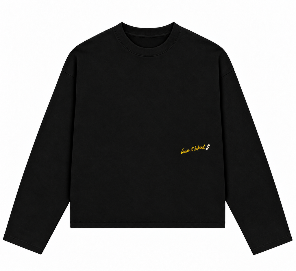 Reverse Card Longsleeve – Zwart