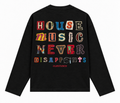 House Music Never Disappoints Longsleeve – Zwart