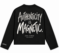 Authenticity Is Magnetic Longsleeve – Zwart