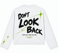 Don’t Look Back Longsleeve – Wit/Lime